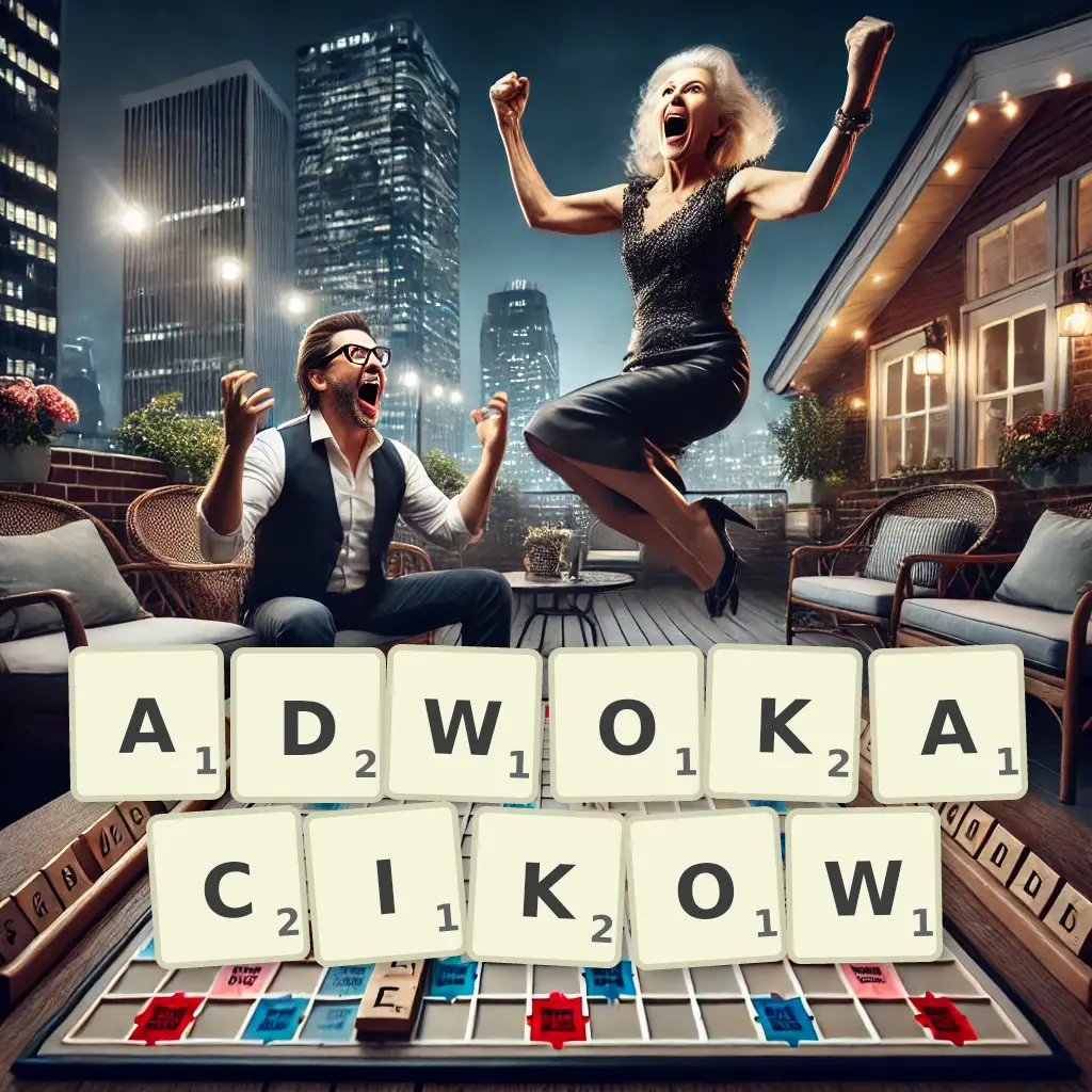 Słowa z liter ADWOKACIKÓW