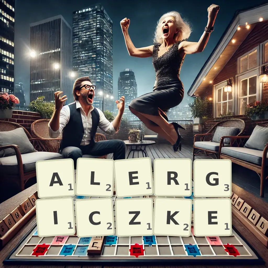 Słowa z liter ALERGICZKĘ