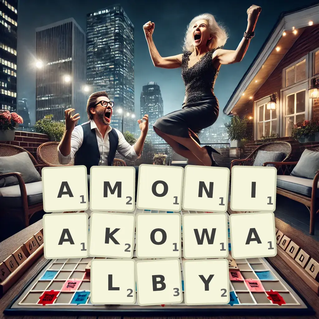 Słowa z liter AMONIAKOWAŁBY