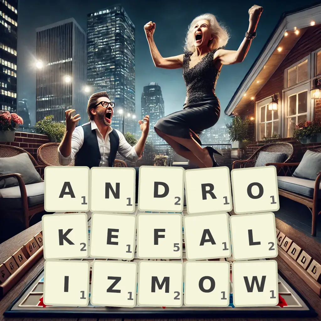 Słowa z liter ANDROKEFALIZMÓW