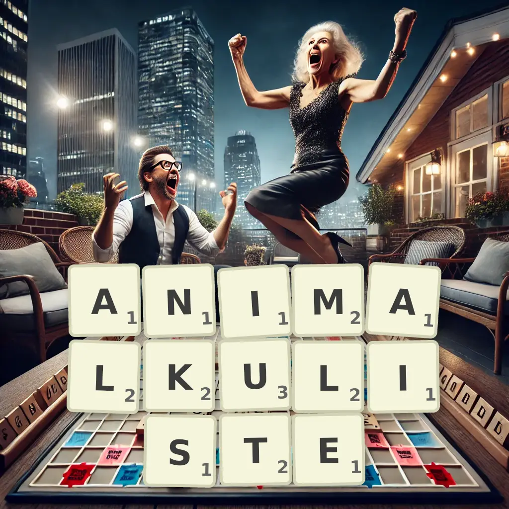 Słowa z liter ANIMALKULISTĘ