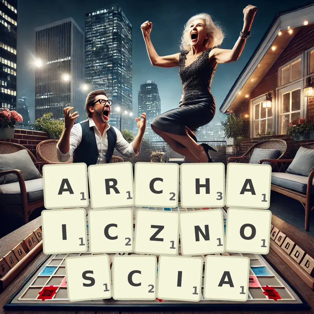 Słowa z liter ARCHAICZNOŚCIĄ