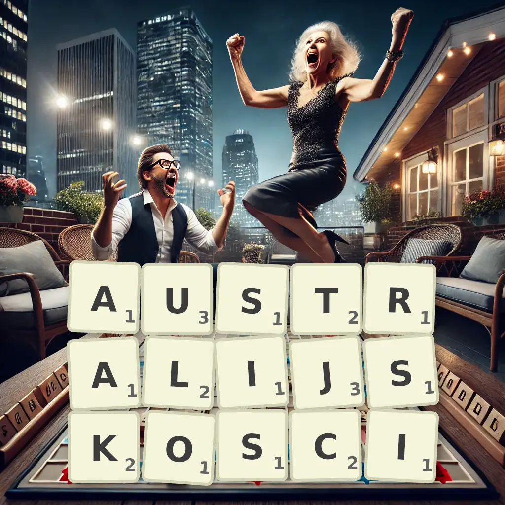 Słowa z liter AUSTRALIJSKOŚCI