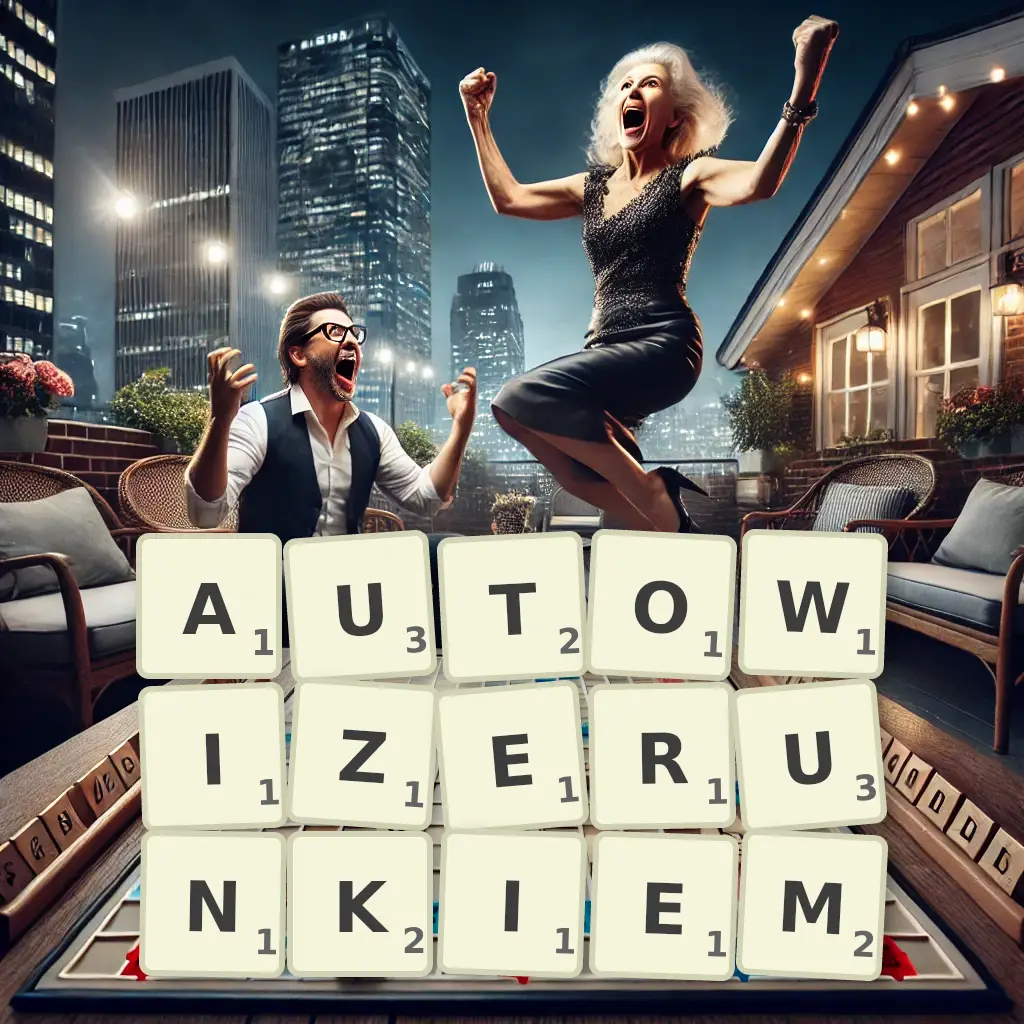 Słowa z liter AUTOWIZERUNKIEM