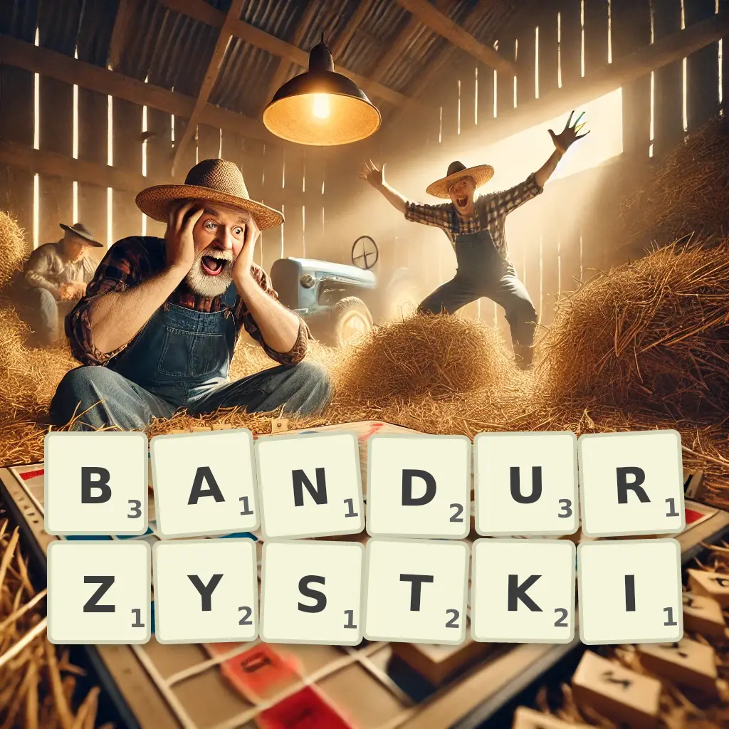 Słowa z liter BANDURZYSTKI