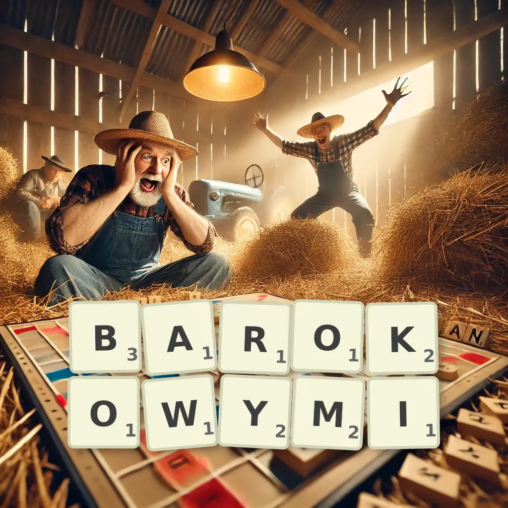 Słowa z liter BAROKOWYMI