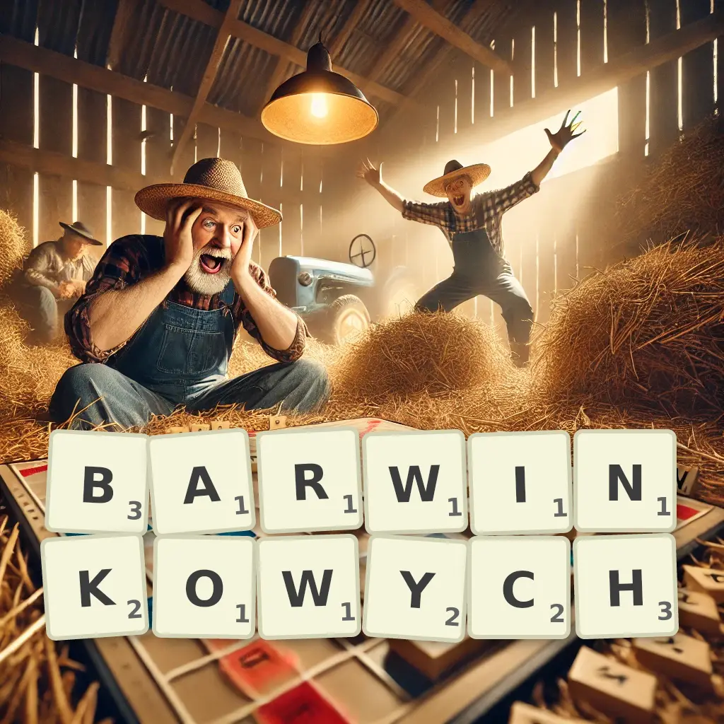 Słowa z liter BARWINKOWYCH