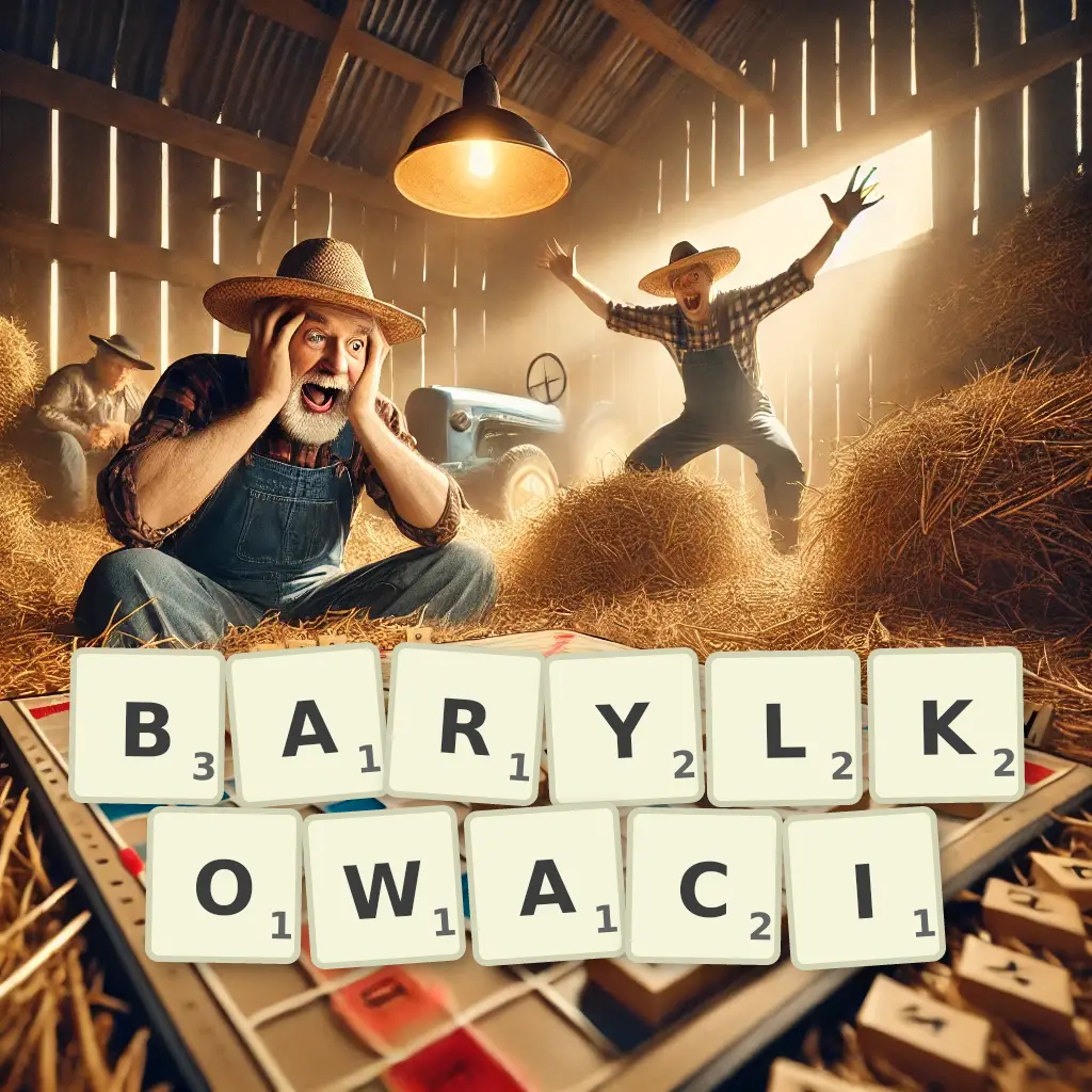 Słowa z liter BARYŁKOWACI