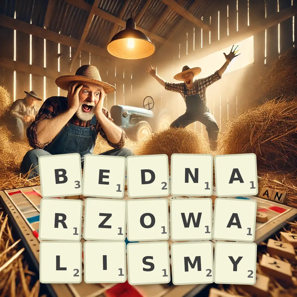 Słowa z liter BEDNARZOWALIŚMY
