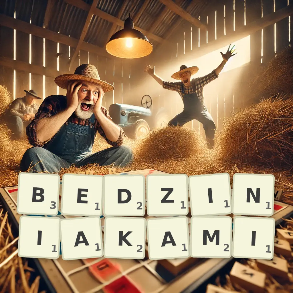 Słowa z liter BĘDZINIAKAMI