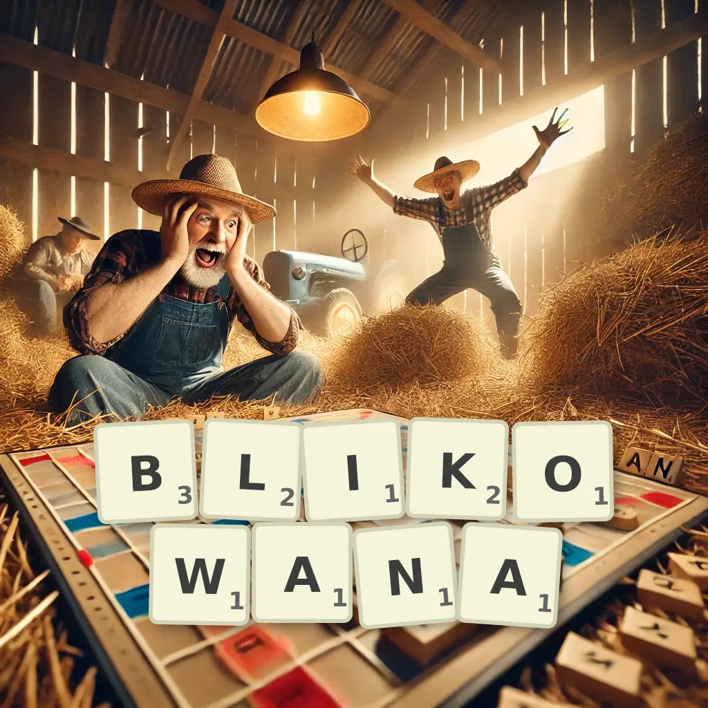 Słowa z liter BLIKOWANĄ
