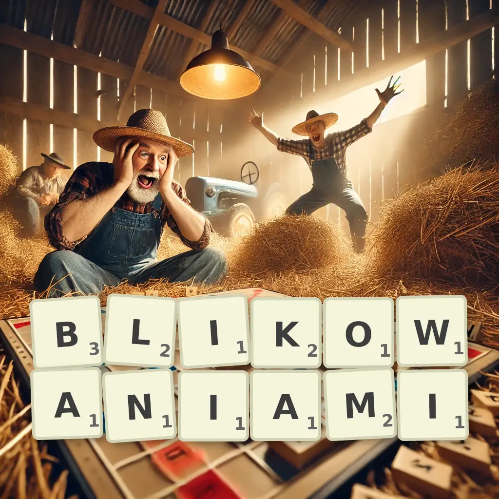 Słowa z liter BLIKOWANIAMI