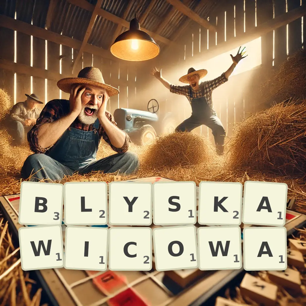 Słowa z liter BŁYSKAWICOWA
