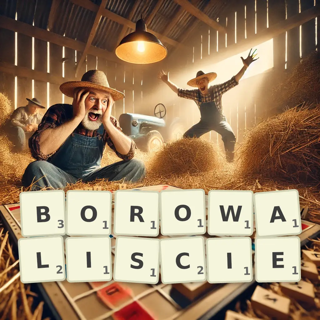 Słowa z liter BOROWALIŚCIE