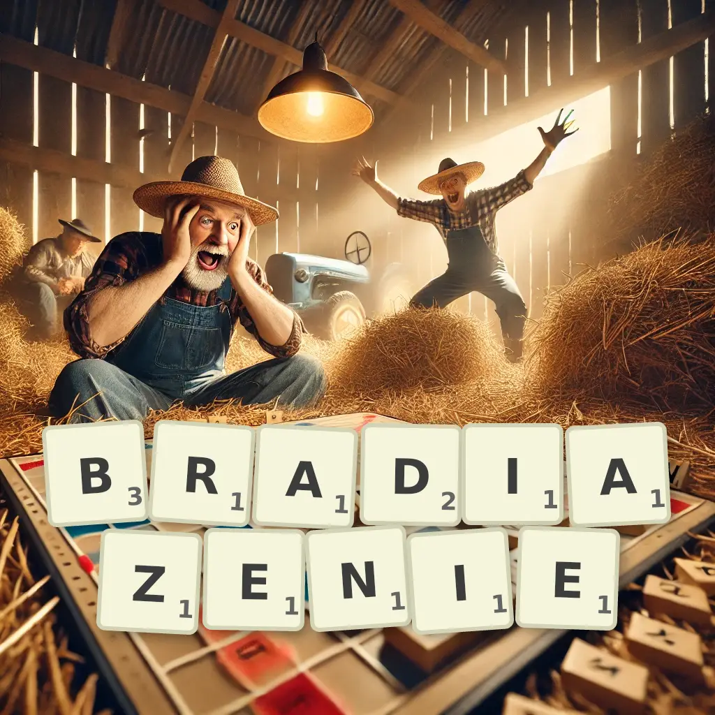 Słowa z liter BRADIAŻENIE