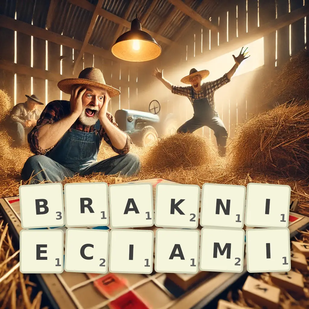 Słowa z liter BRAKNIĘCIAMI