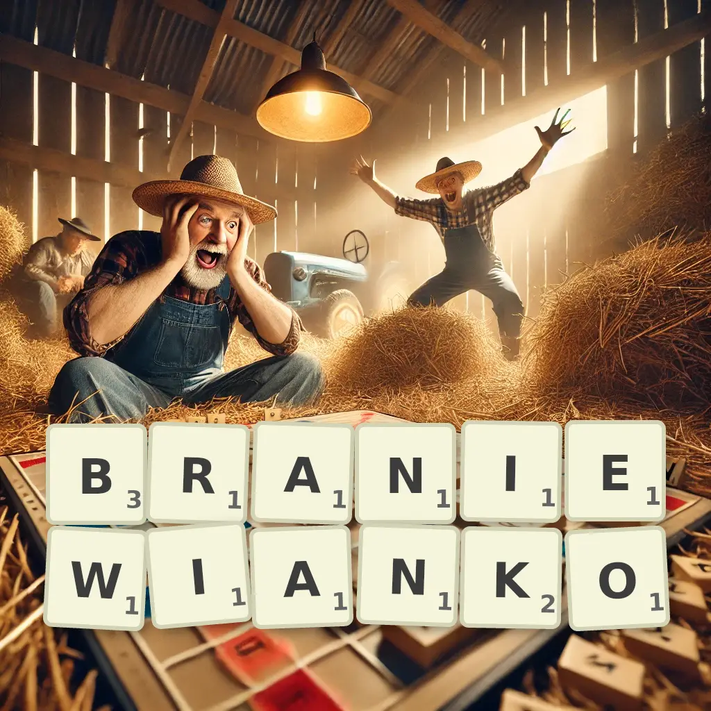 Słowa z liter BRANIEWIANKO