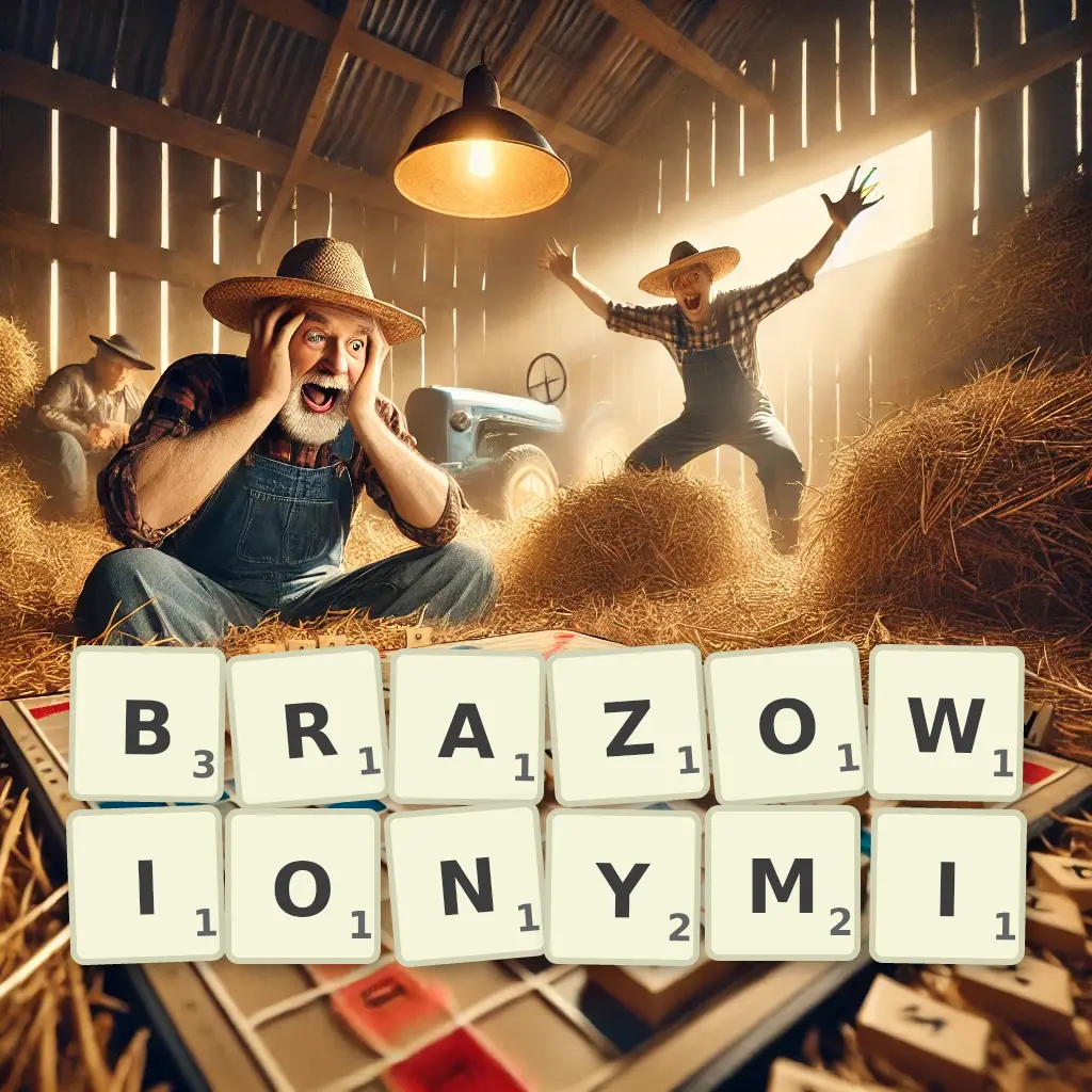 Słowa z liter BRĄZOWIONYMI