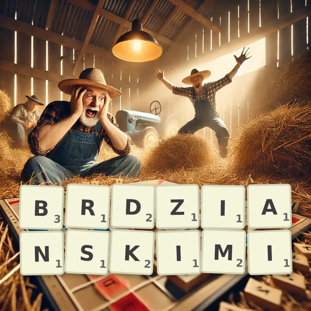 Słowa z liter BRDZIAŃSKIMI