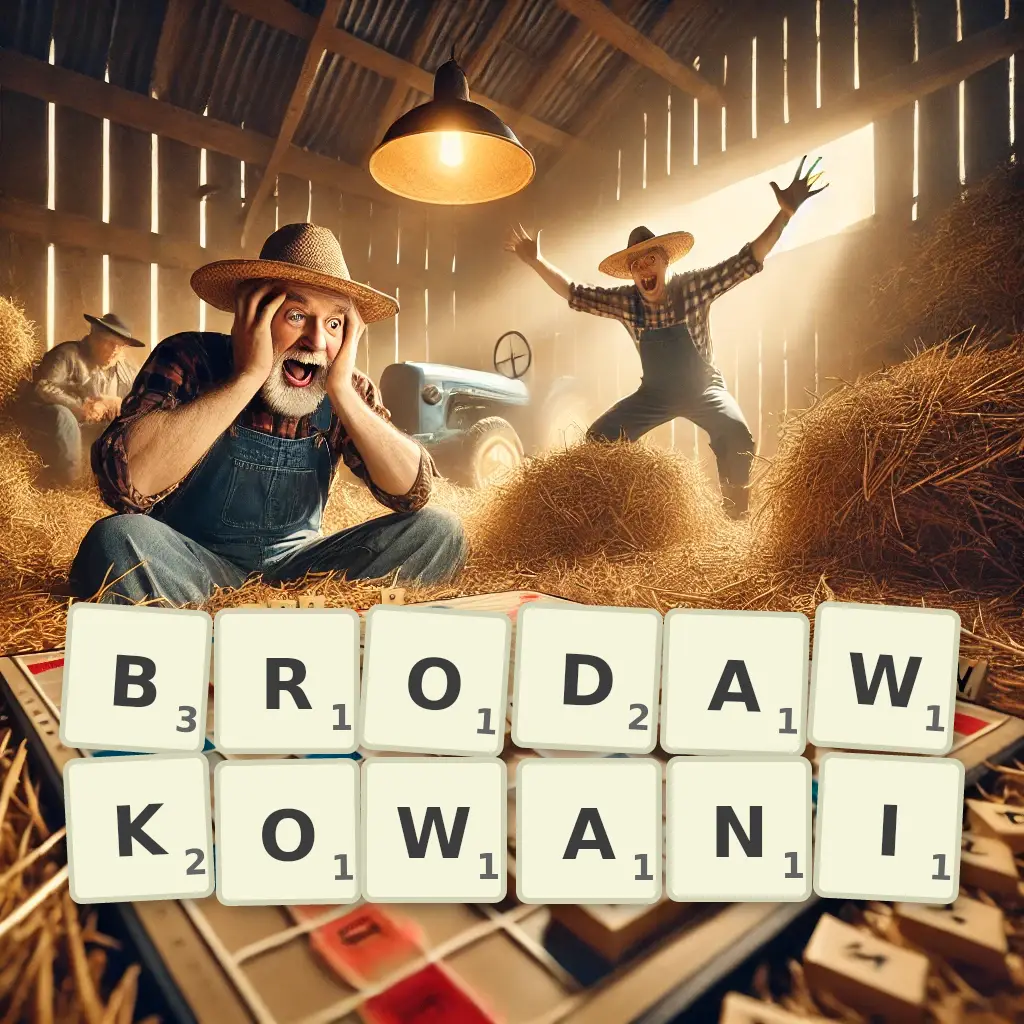Słowa z liter BRODAWKOWANI