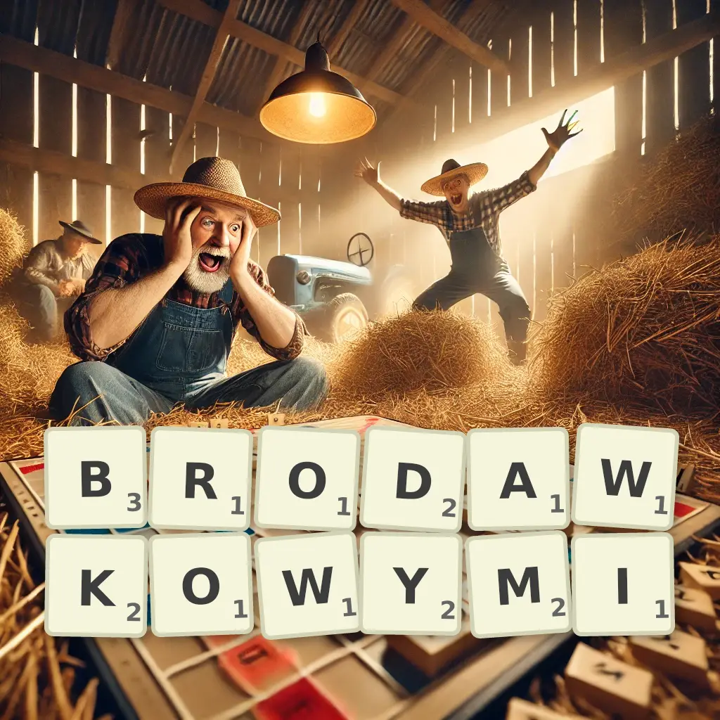 Słowa z liter BRODAWKOWYMI