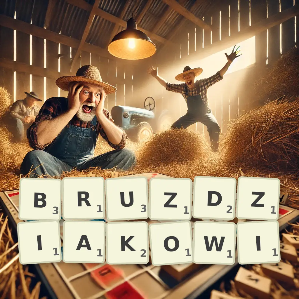 Słowa z liter BRUŹDZIAKOWI