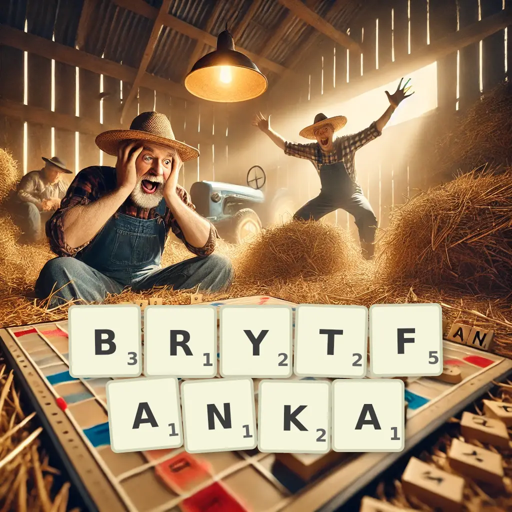 Słowa z liter BRYTFANKA