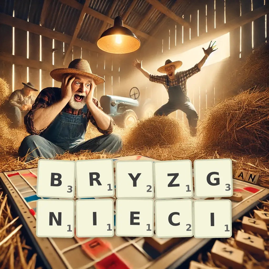 Słowa z liter BRYZGNIĘCI