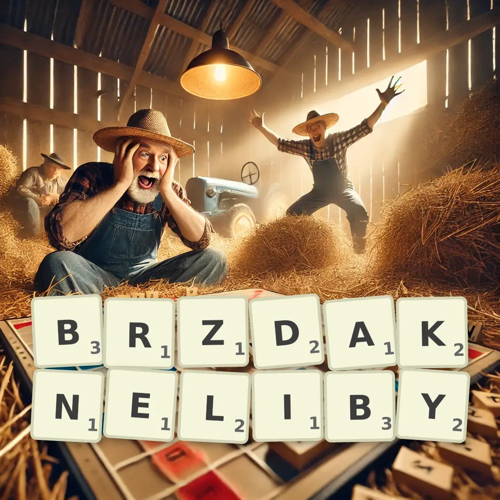 Słowa z liter BRZDĄKNĘLIBY