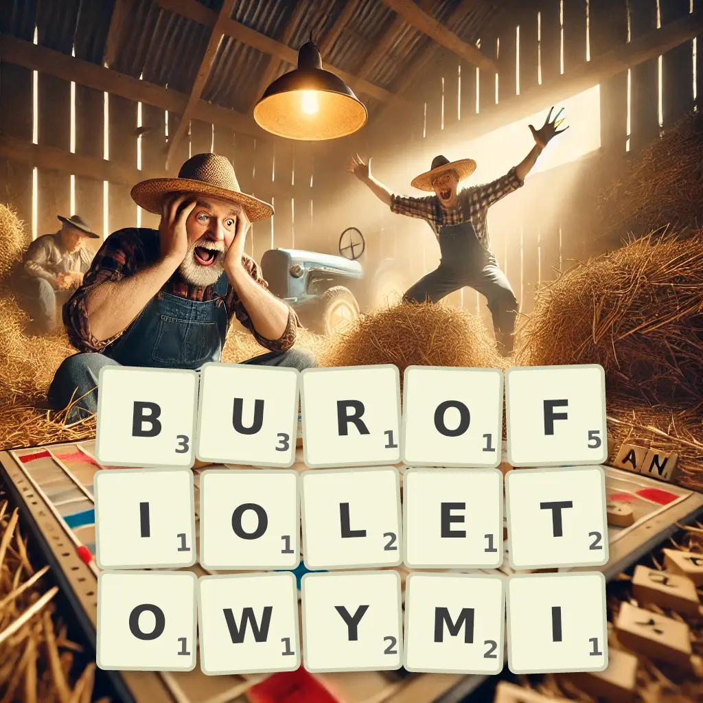 Słowa z liter BUROFIOLETOWYMI