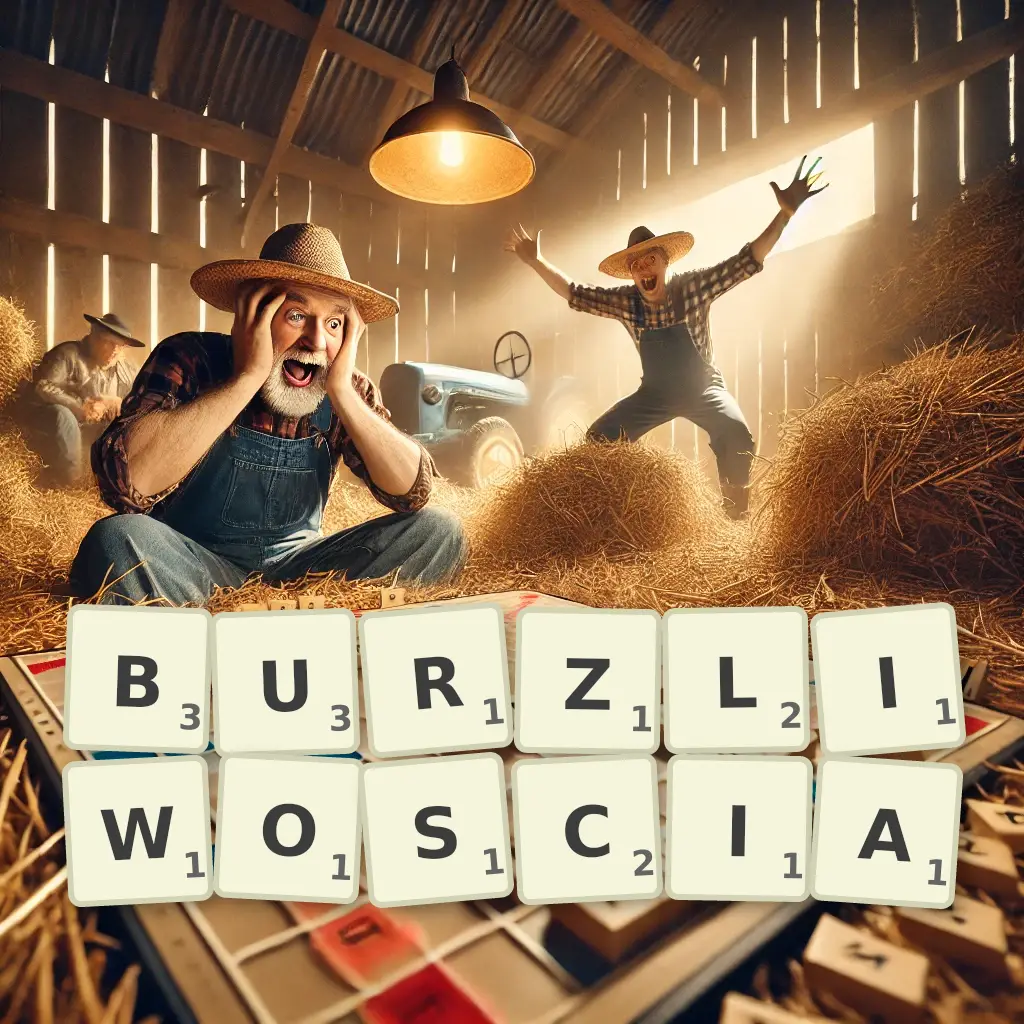 Słowa z liter BURZLIWOŚCIĄ