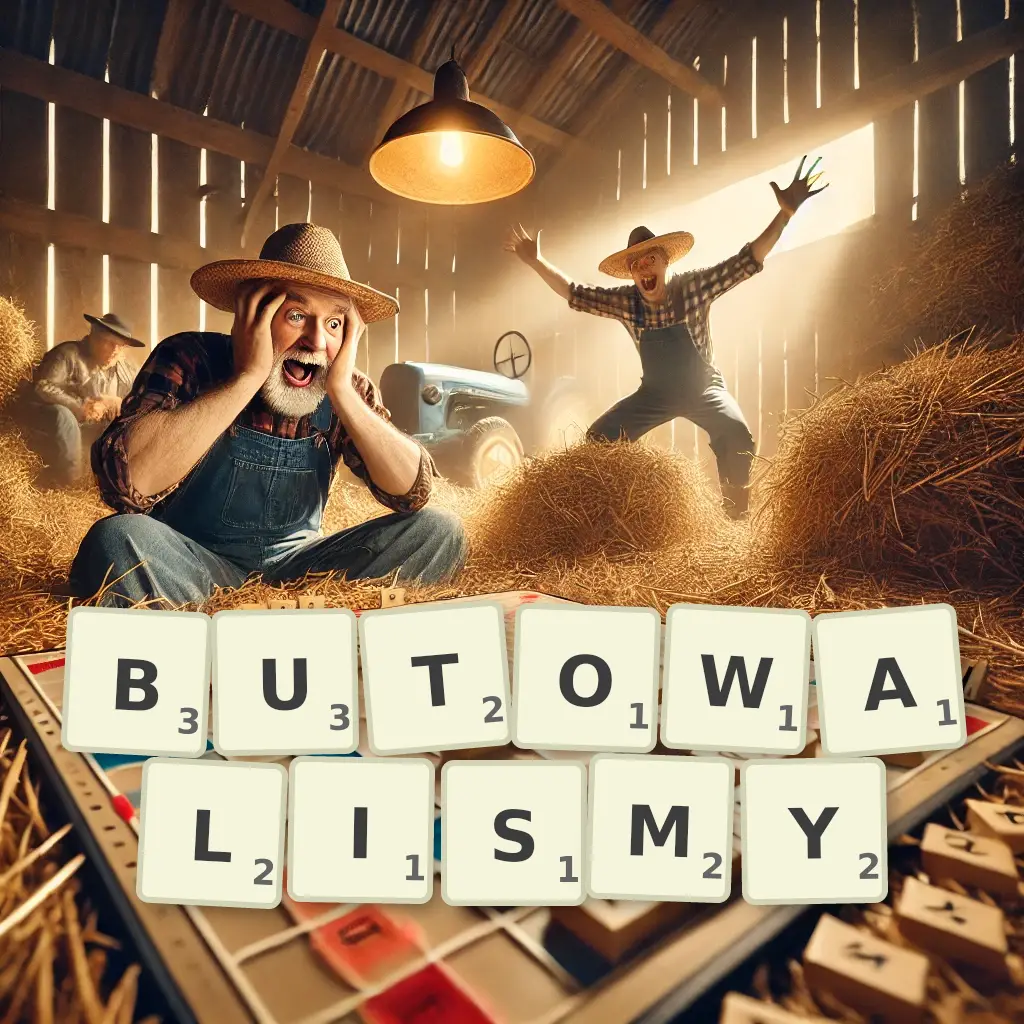 Słowa z liter BUTOWALIŚMY