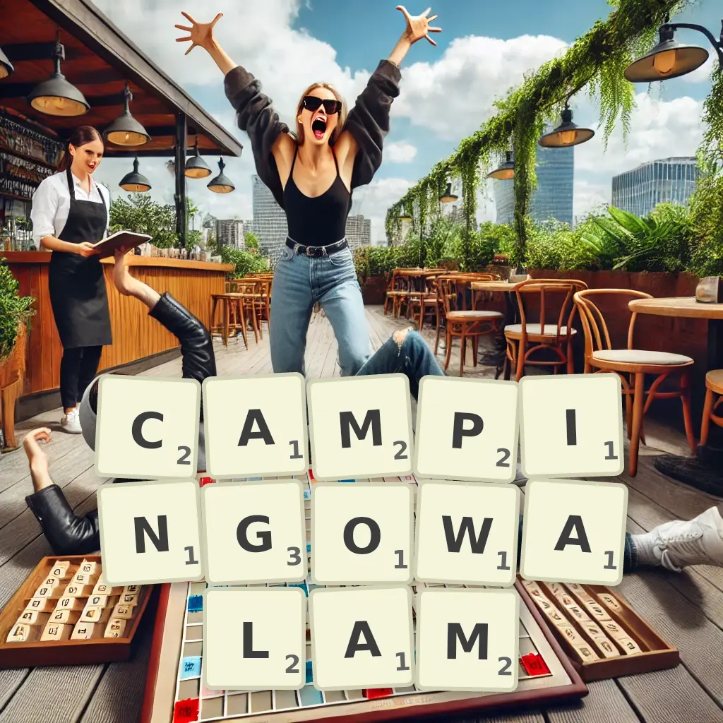Słowa z liter CAMPINGOWAŁAM