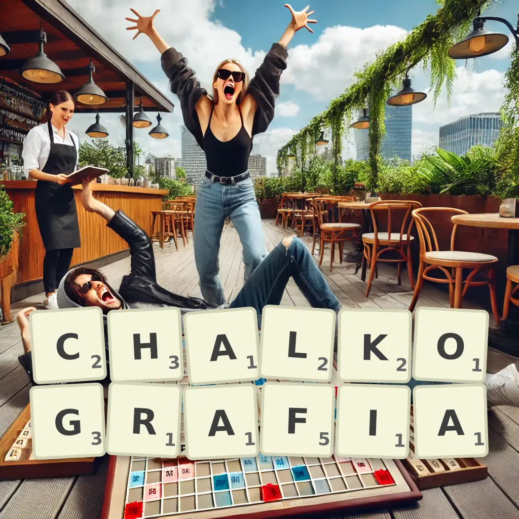 Słowa z liter CHALKOGRAFIĄ