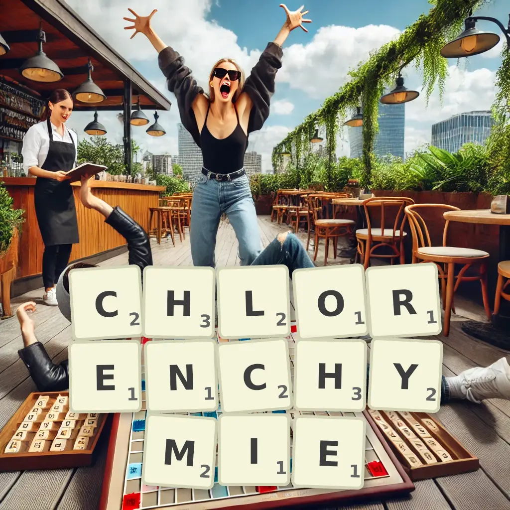 Słowa z liter CHLORENCHYMIE
