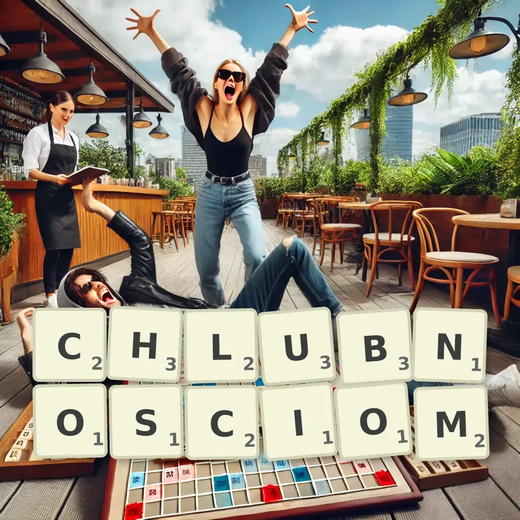 Lista słów z liter CHLUBNOŚCIOM Słowa z liter CHLUBNOŚCIOM