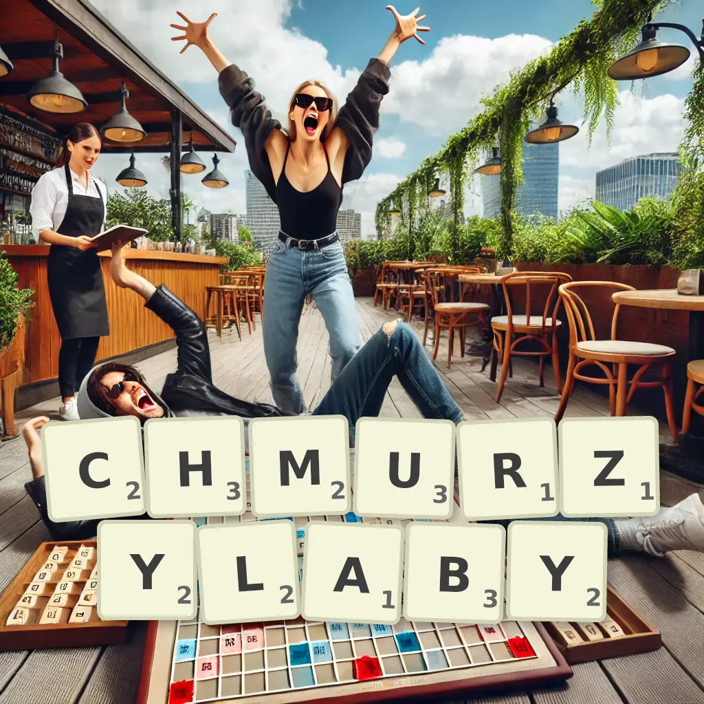 Słowa z liter CHMURZYŁABY