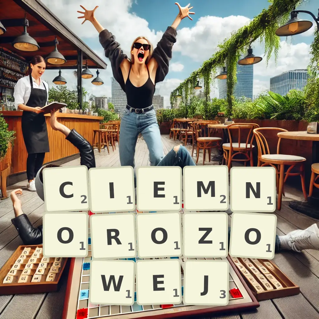 Słowa z liter CIEMNORÓŻOWEJ