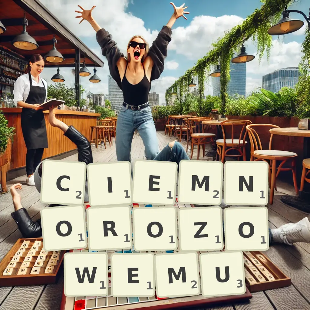 Słowa z liter CIEMNORÓŻOWEMU