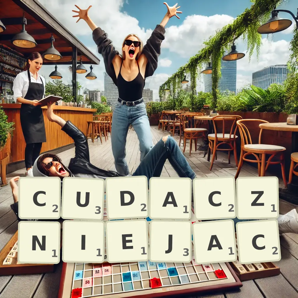 Słowa z liter CUDACZNIEJĄC