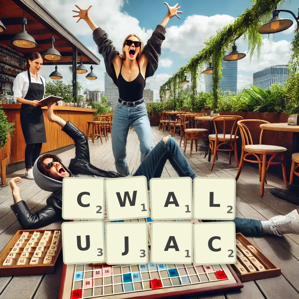 Słowa z liter CWAŁUJĄC