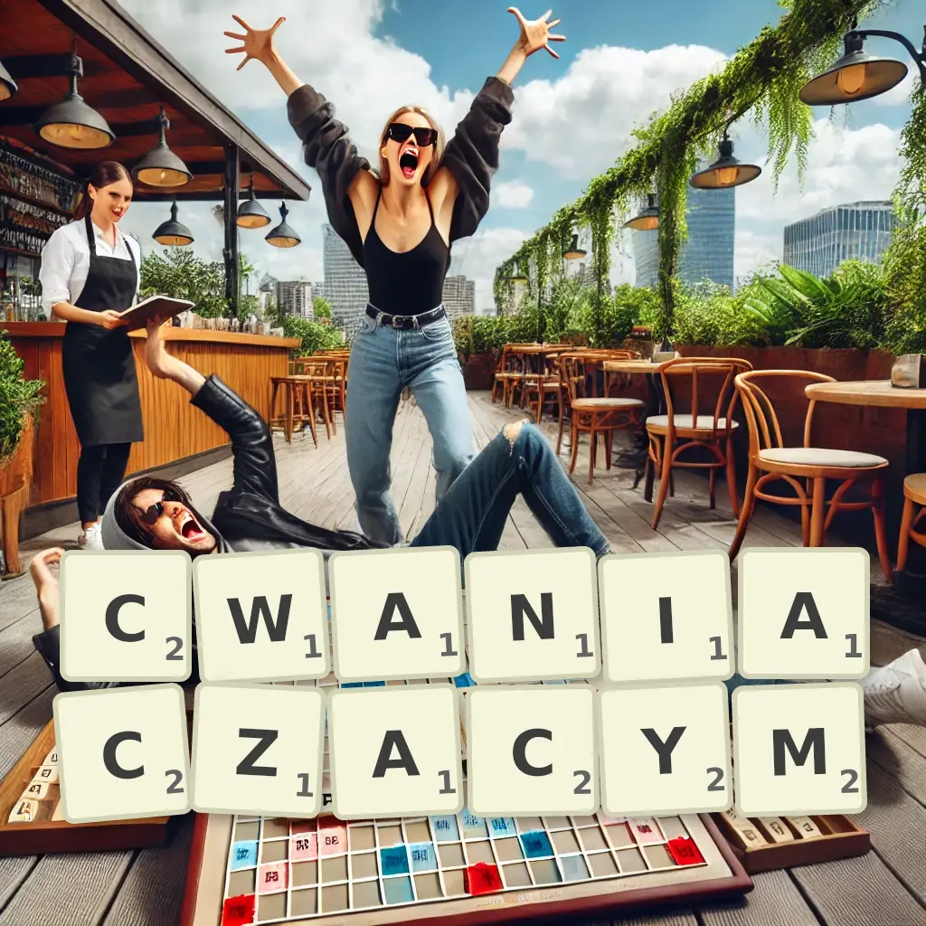 Słowa z liter CWANIACZĄCYM