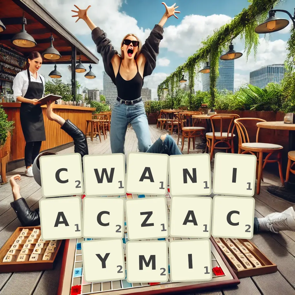Słowa z liter CWANIACZĄCYMI