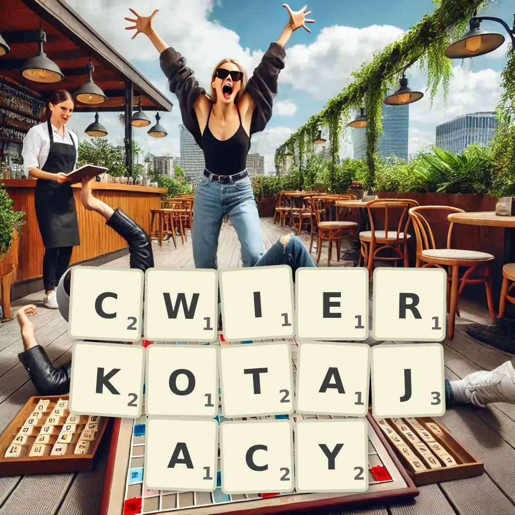 Słowa z liter ĆWIERKOTAJĄCY