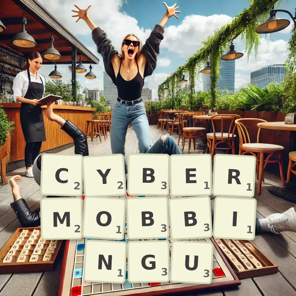Lista słów z liter CYBERMOBBINGU Słowa z liter CYBERMOBBINGU