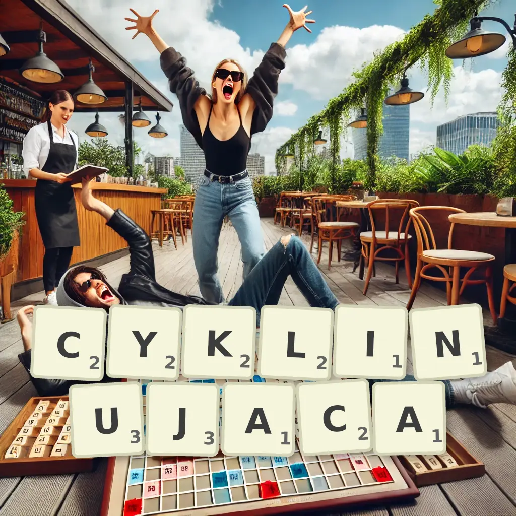 Słowa z liter CYKLINUJĄCĄ