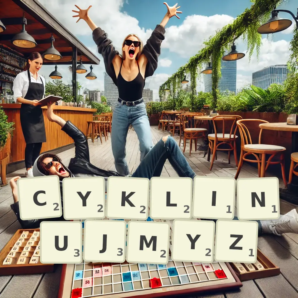 Słowa z liter CYKLINUJMYŻ