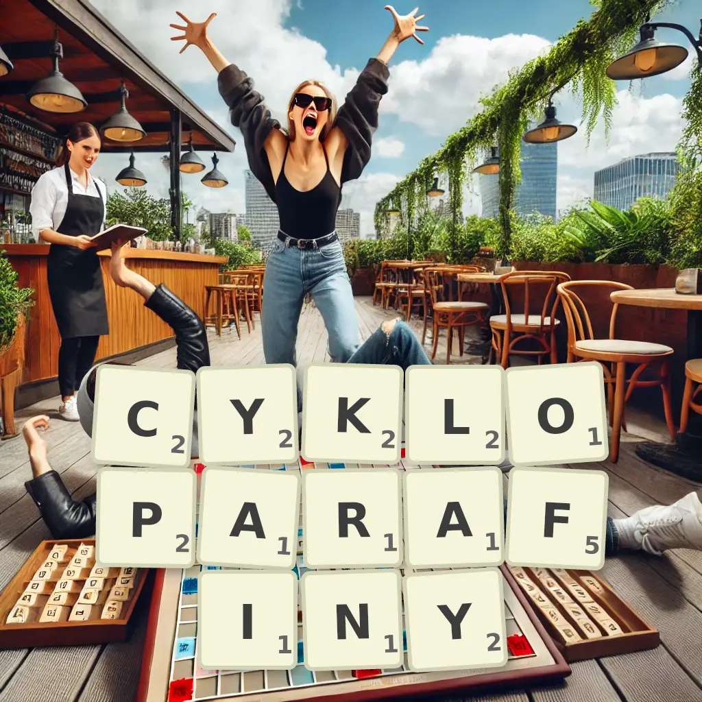 Słowa z liter CYKLOPARAFINY