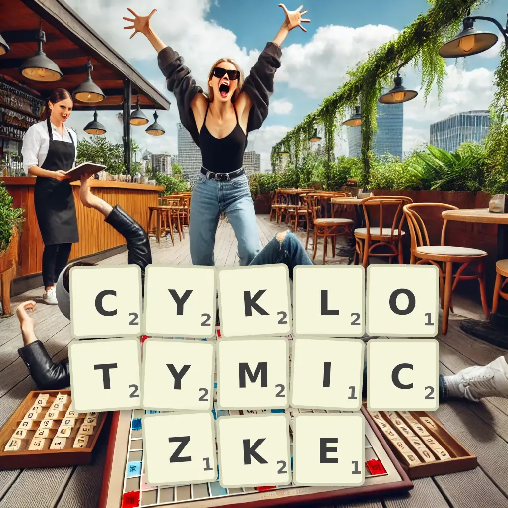 Lista słów z liter CYKLOTYMICZKĘ Słowa z liter CYKLOTYMICZKĘ