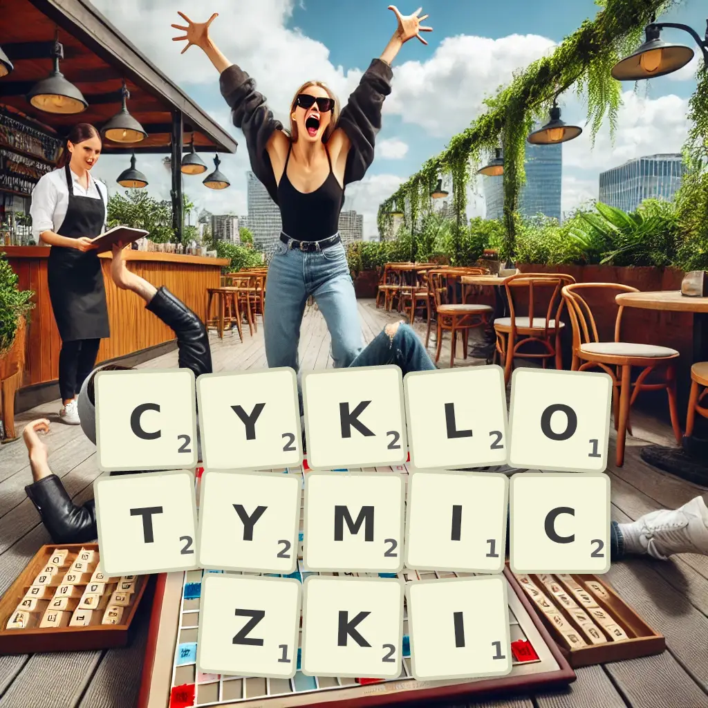 Lista słów z liter CYKLOTYMICZKI Słowa z liter CYKLOTYMICZKI